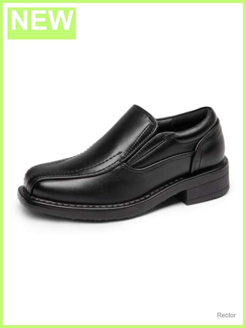 Bruno Marc Boys Square Toe PU Loafers Slip On Dress Shoes